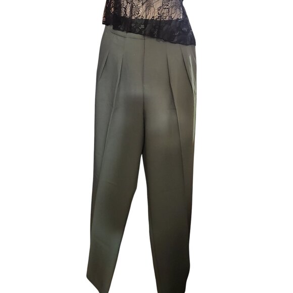 Forever 21 Set 2 pieces Beautiful Formal pants Green/Lace blouse Black size S - Picture 5 of 5